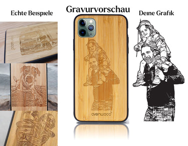 INDIVIDUELL iPhone 11 Pro Bambus-Kunststoff